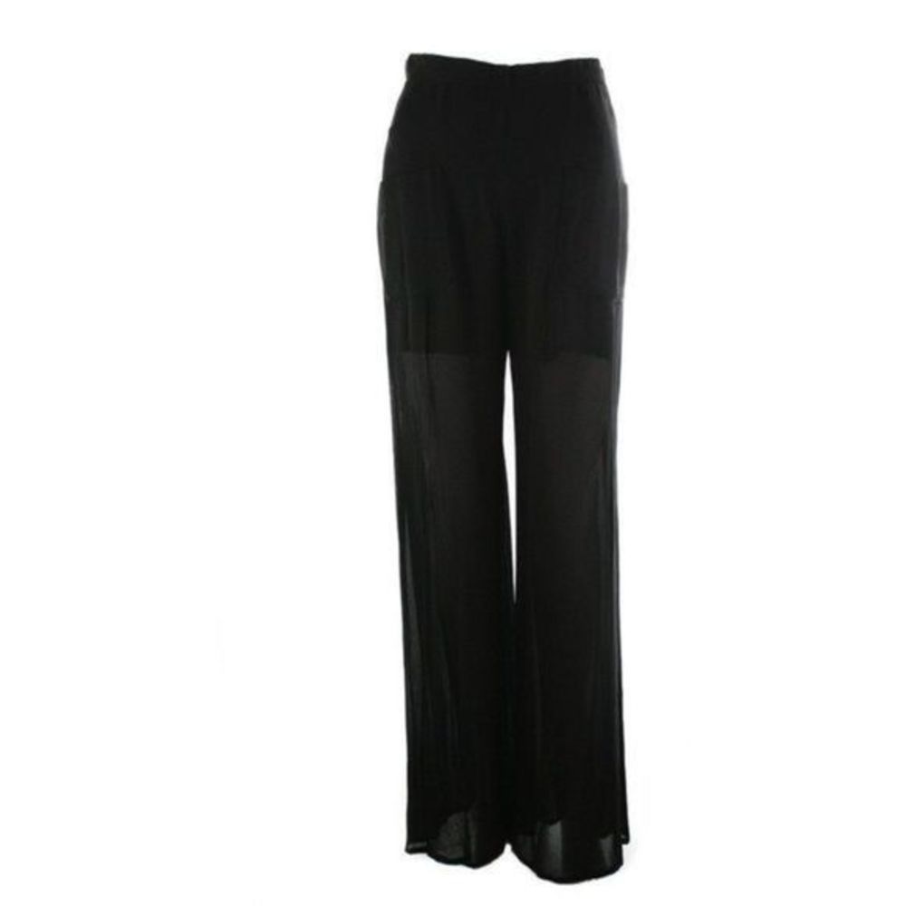 LOUIS FERAUD Black Wide Leg Pant Size 8